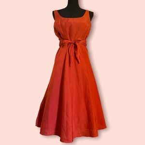 Orange vintage dress